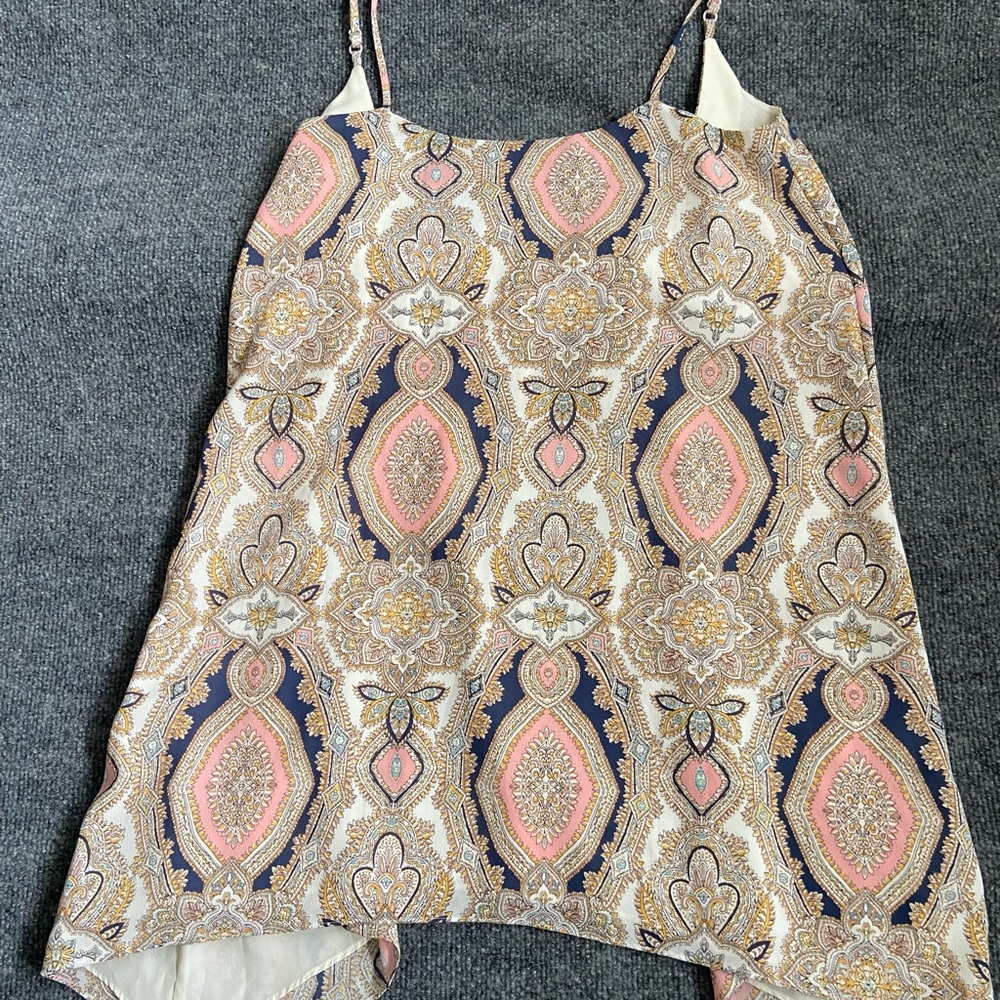 BCBGeneration Paisley Scarf in Pink, Gold, and Navy
